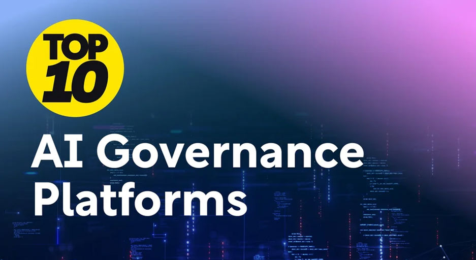 AI Governance Platforms in Action futuristic control room representing AI governance platforms